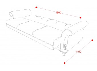 Трехместный диван-кровать Астория (Astoria) Беллона