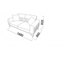 Двухместный диван Валенсия (Valencia) Беллона