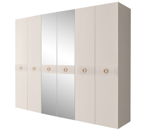 Шестистворчатый шкаф для одежды с зеркалом Bogemia-Fillini БМШ1/6 (Fi)